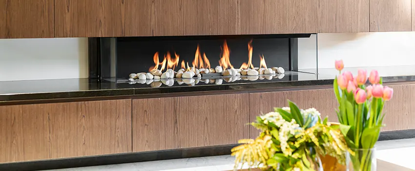 Double-height Fireplace Design Refurbishment in Oildale, California